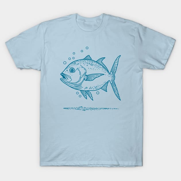 Giant Trevally T-Shirt by Tebscooler